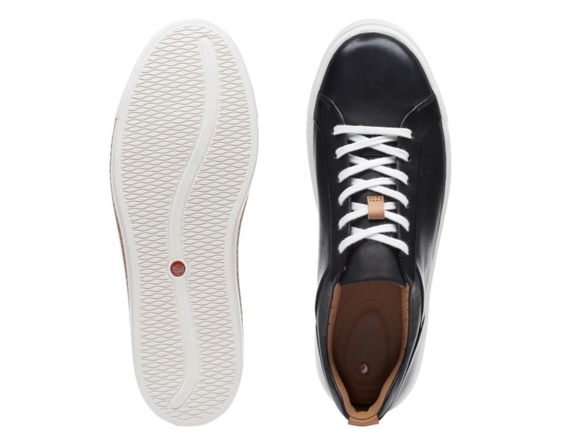 Clarks Un Maui Lace Trainers Black Shoes Black Women - India E4H2928-U9