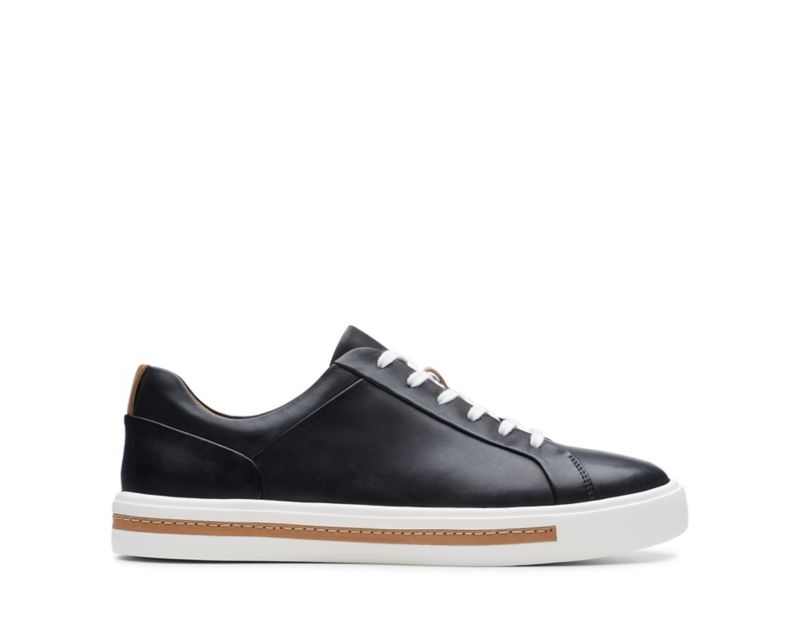 Clarks Un Maui Lace Trainers Black Shoes Black Women - India E4H2928-U9