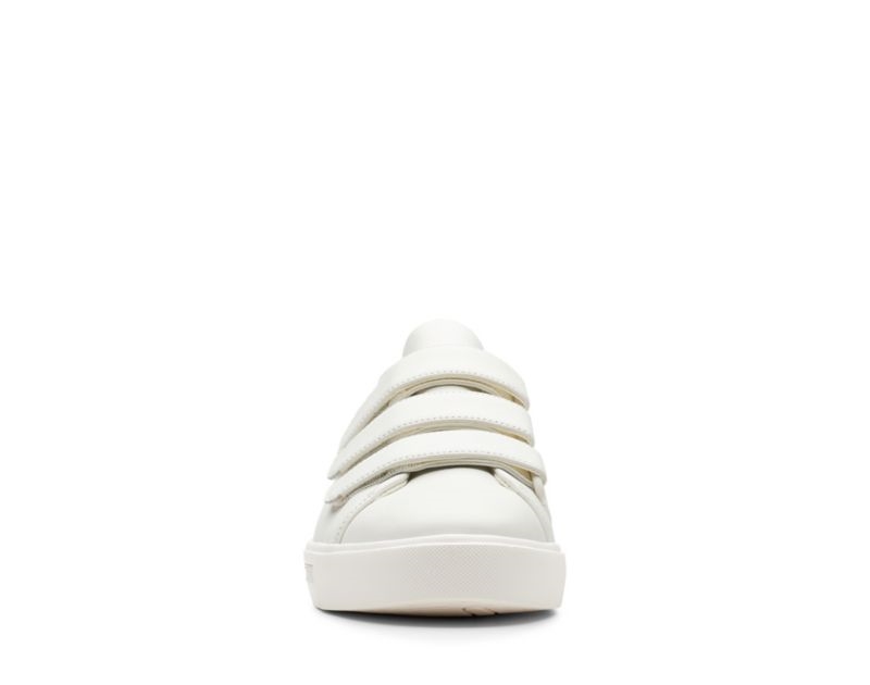 Clarks Un Maui Strap Trainers Black Shoes White Women - India Q0Y9459-R7