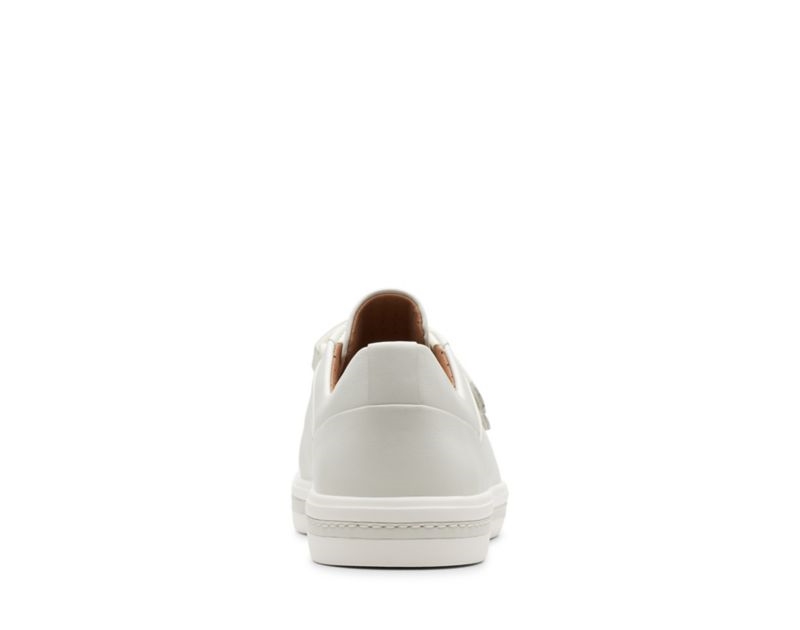 Clarks Un Maui Strap Trainers Black Shoes White Women - India Q0Y9459-R7