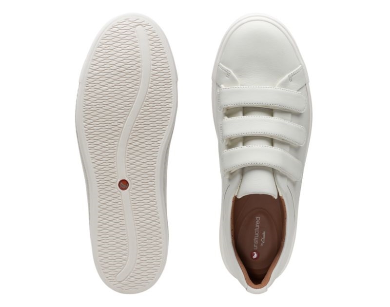 Clarks Un Maui Strap Trainers White Women - India C2B5368-I2