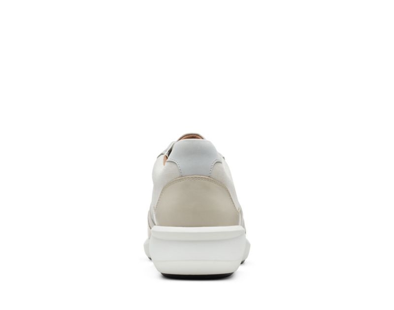 Clarks Un Rio Run Trainers White Women - India P0R8549-M7