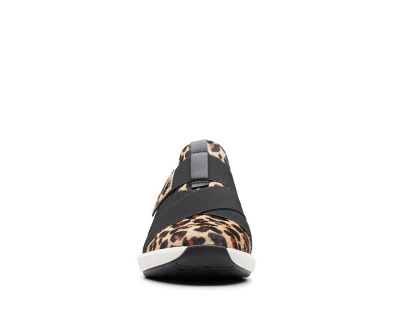Clarks Un Rio Strap Trainers Leopard Women - India K3N8170-Y5