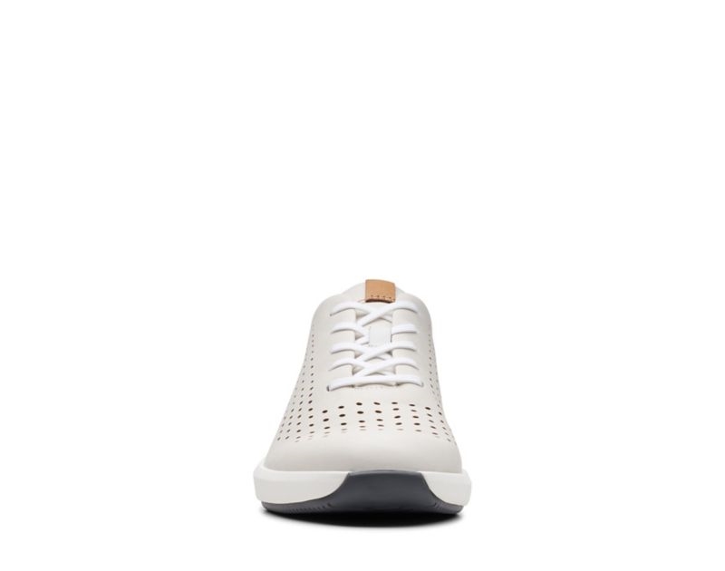 Clarks Un Rio Tie Trainers White Women - India B3G0886-L0