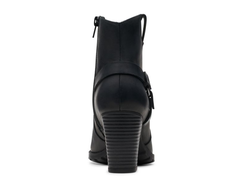 Clarks Verona Rock Ankle Boots Black Women - India S7J7915-B3