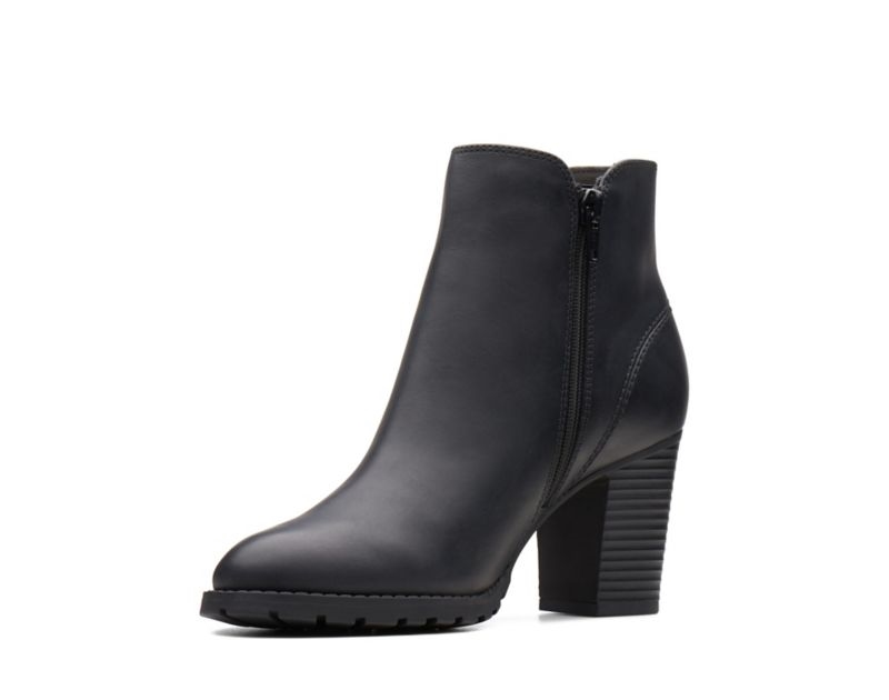 Clarks Verona Trish Heeled Boots Black Women - India S5L9840-W5