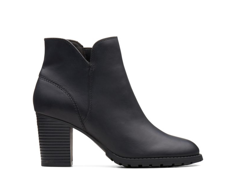 Clarks Verona Trish Heeled Boots Black Women - India S5L9840-W5