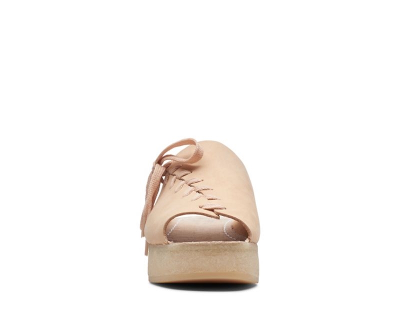 Clarks Wallacraft Open Wedge Sandals Light Pink Women - India D6V5280-O3