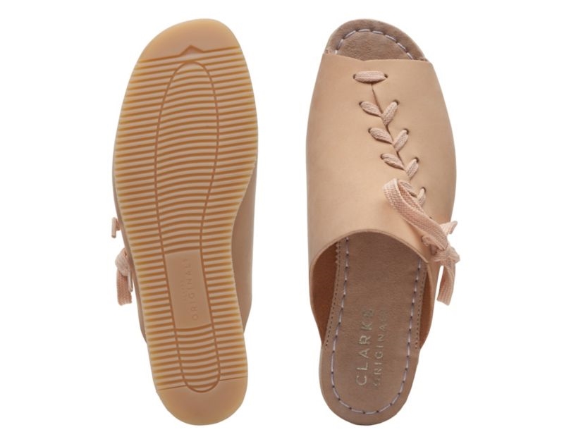 Clarks Wallacraft Open Wedge Sandals Light Pink Women - India D6V5280-O3