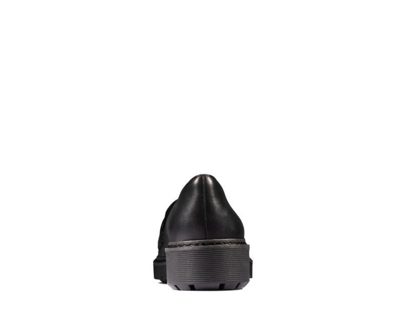 Clarks Witcombe Dawn Loafers Black Shoes Black Women - India D1S8247-A3