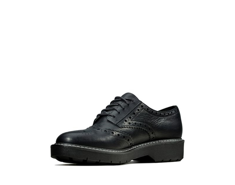Clarks Witcombe Echo Brogues Brogues & Lace Ups Black Women - India K7X6115-B9