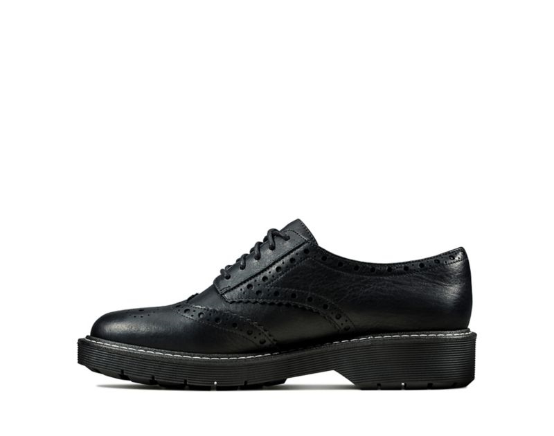Clarks Witcombe Echo Brogues Brogues & Lace Ups Black Women - India K7X6115-B9