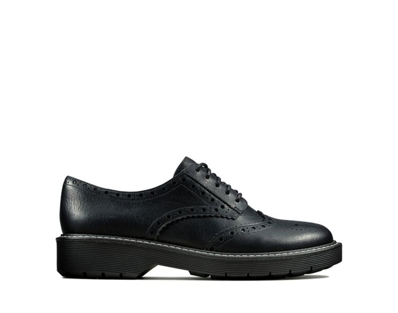 Clarks Witcombe Echo Brogues Brogues & Lace Ups Black Women - India K7X6115-B9