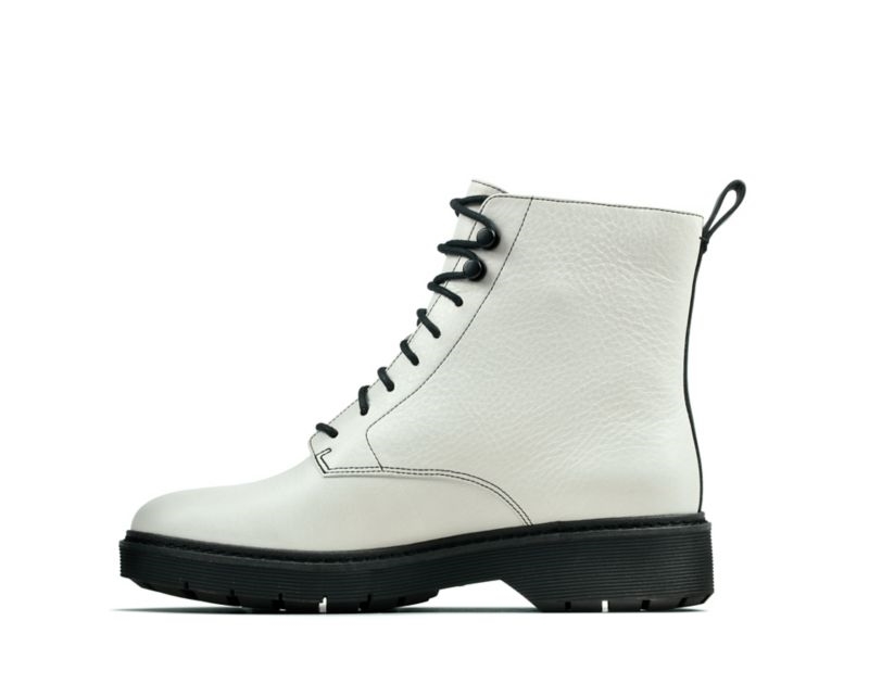 Clarks Witcombe Hi Boots Ankle Boots White Women - India E7R4091-O8