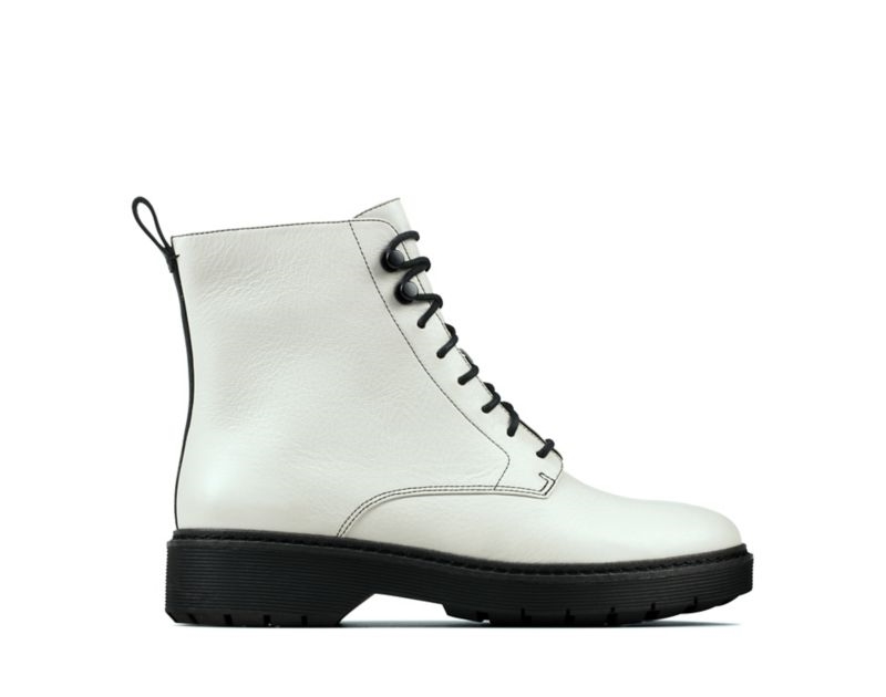 Clarks Witcombe Hi Boots Ankle Boots White Women - India E7R4091-O8